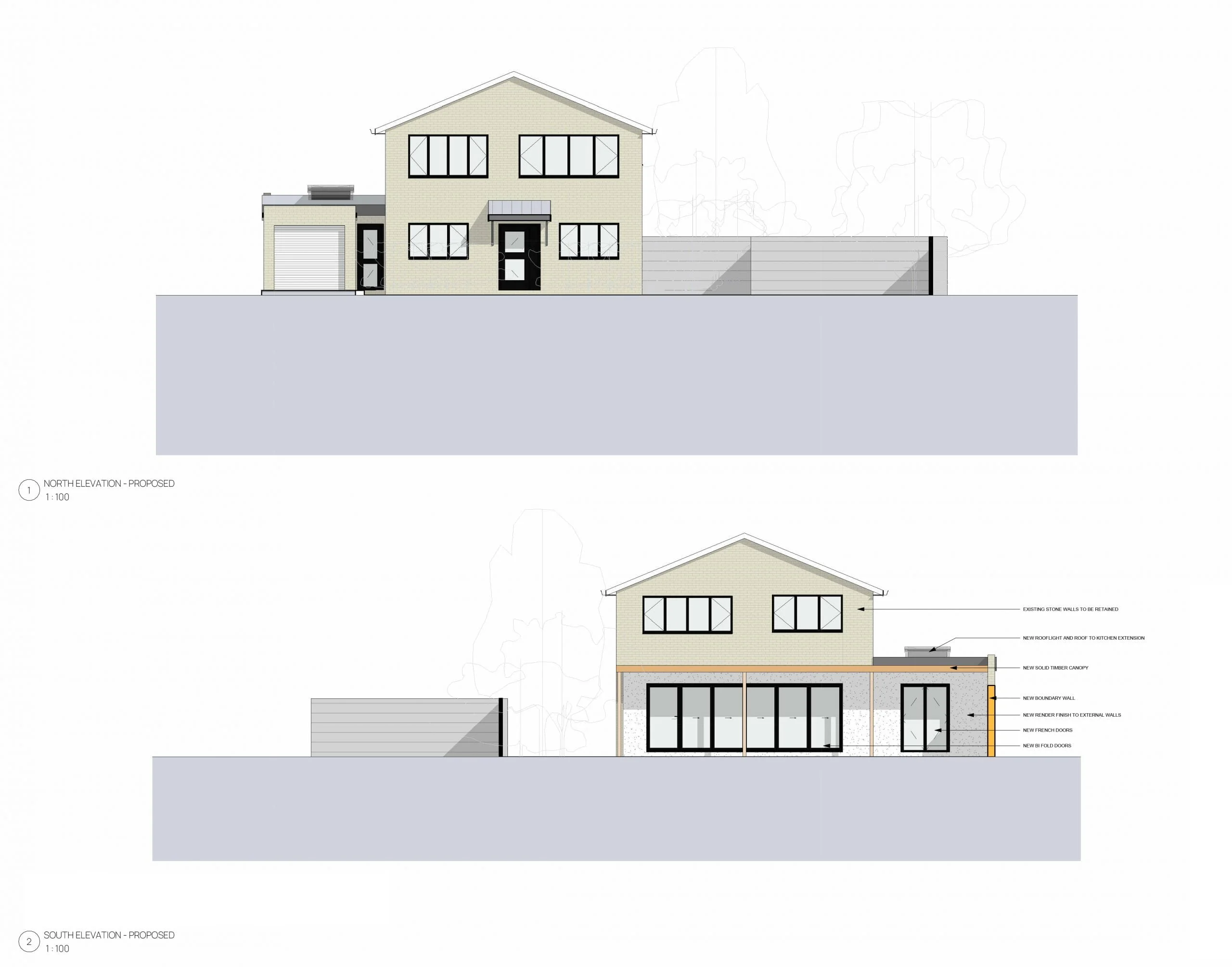 3 Langdons Elevations